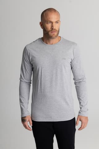 Camiseta Manga Longa Mescla — Cinza mescla
